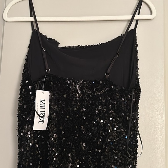 12th Tribe Black Sequin Dress - Picture 5 of 5